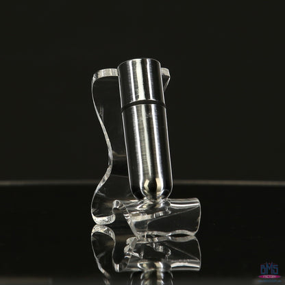 First-Class Bullet - 2.5" Bullet Vibrator with Key Chain Pouch - Silver