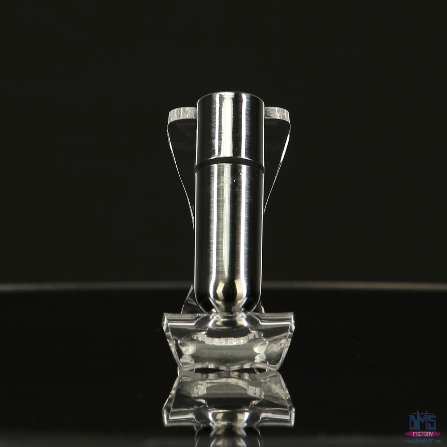 First-Class Bullet - 2.5" Bullet Vibrator with Key Chain Pouch - Silver