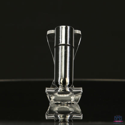 First-Class Bullet - 2.5" Bullet Vibrator with Key Chain Pouch - Silver