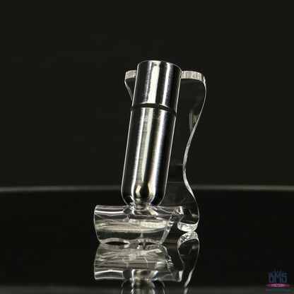 First-Class Bullet - 2.5" Bullet Vibrator with Key Chain Pouch - Silver