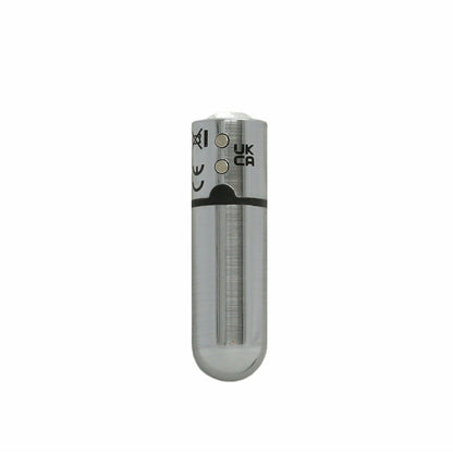 First-Class Bullet - 2.5" Bullet Vibrator with Key Chain Pouch - Silver