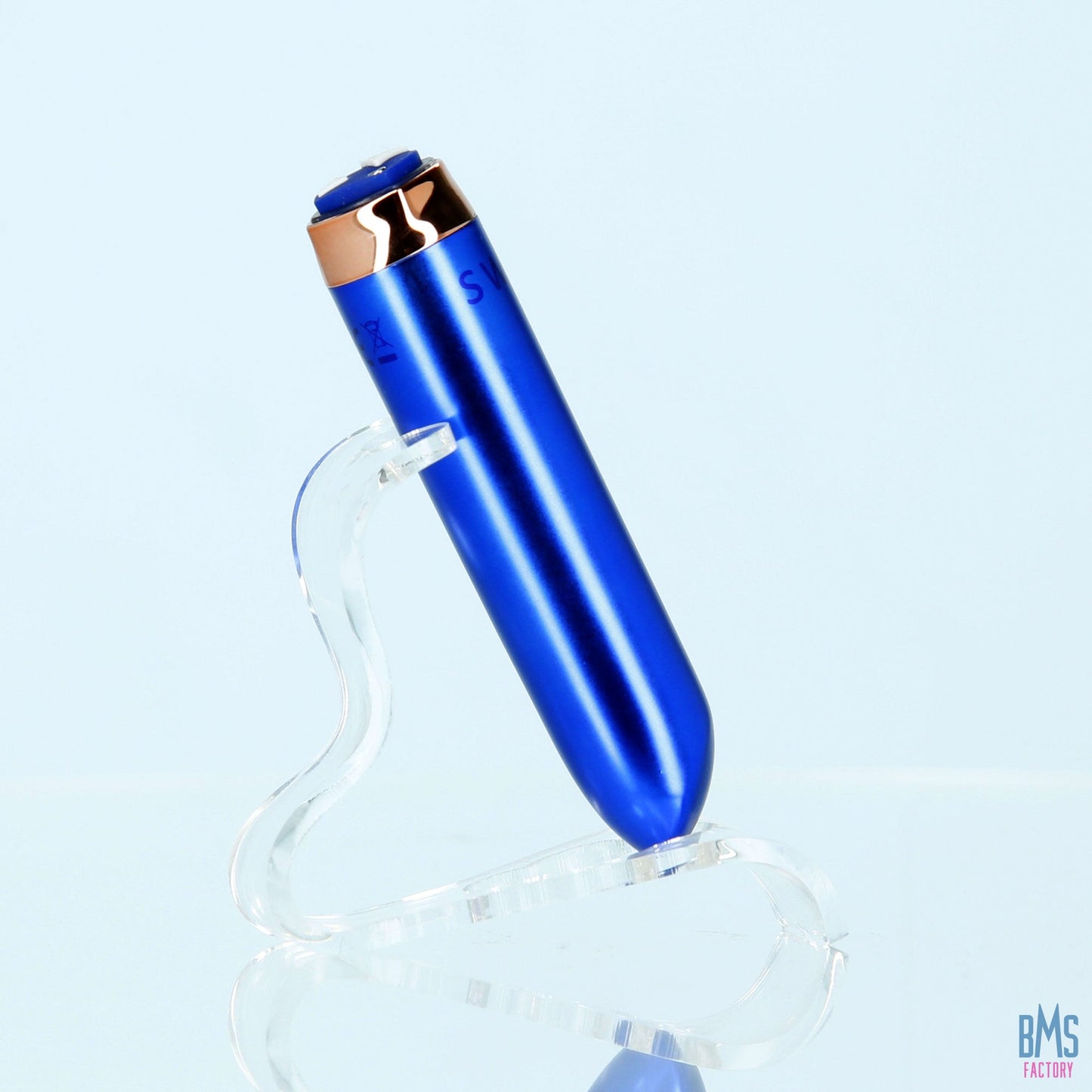 Swan® - Maximum Bullet Vibrator + Silicone Comfy Cuff – Blue