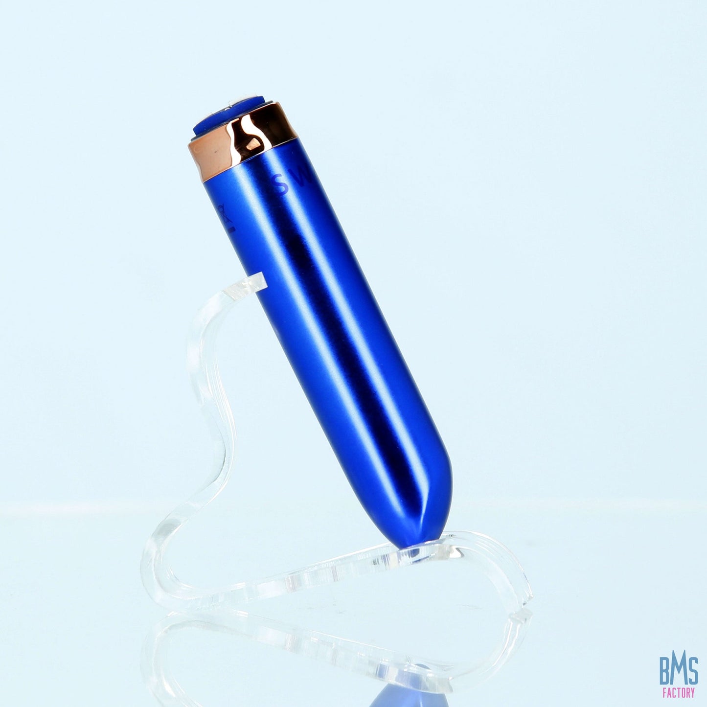 Swan® - Maximum Bullet Vibrator + Silicone Comfy Cuff – Blue