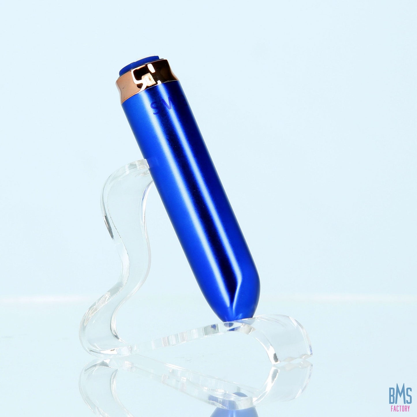Swan® - Maximum Bullet Vibrator + Silicone Comfy Cuff – Blue