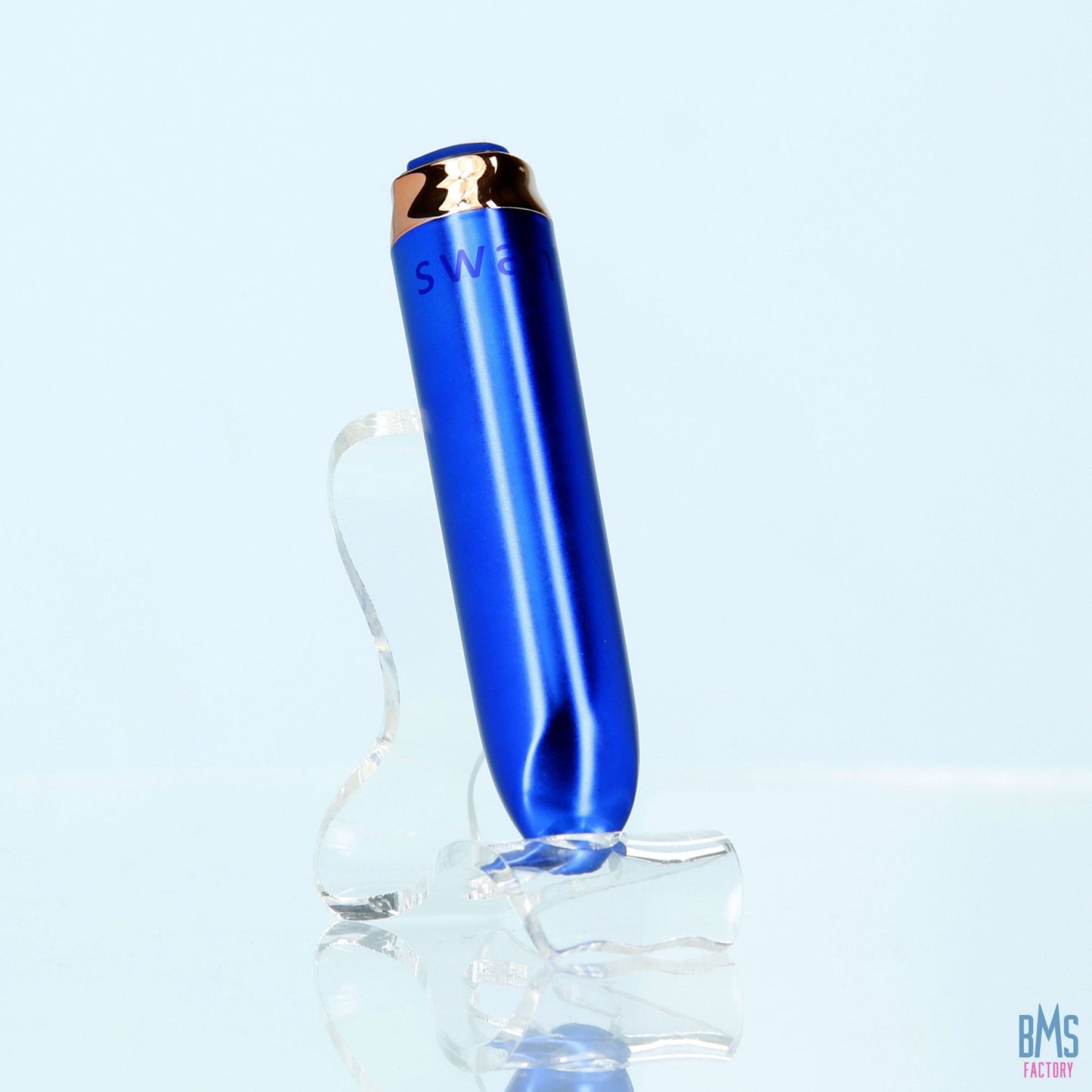 Swan® - Maximum Bullet Vibrator + Silicone Comfy Cuff – Blue
