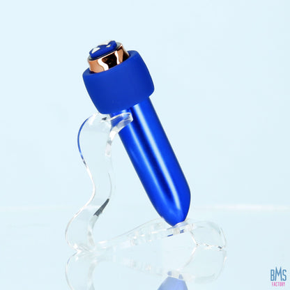 Swan® - Maximum Bullet Vibrator + Silicone Comfy Cuff – Blue