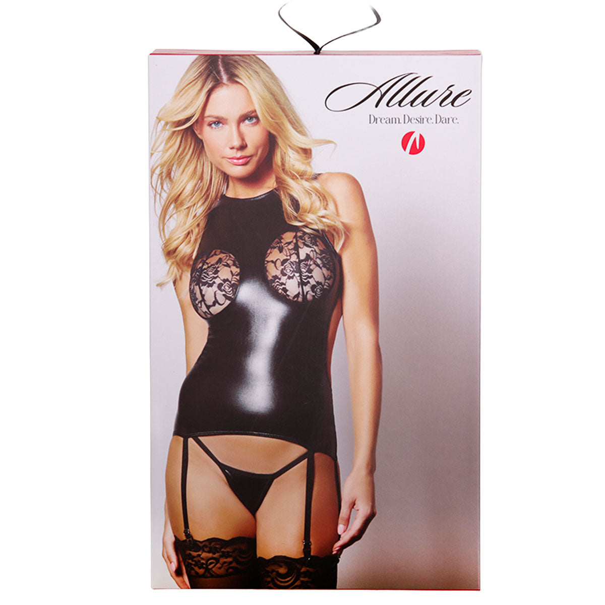 Allure Wet Look The Follow Me Corset – Large-Extra Large