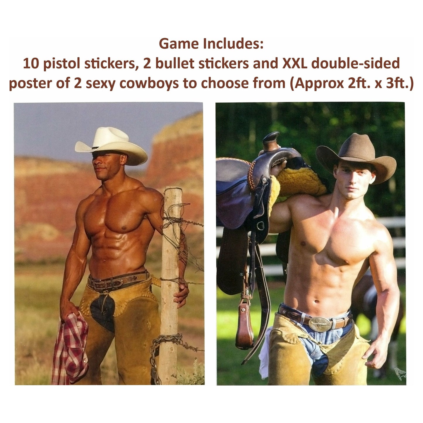 Little Genie Pin The Pistol On The Cowboy Game