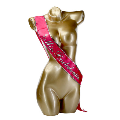 Little Genie Miss Bachelorette Sash - Hot Pink