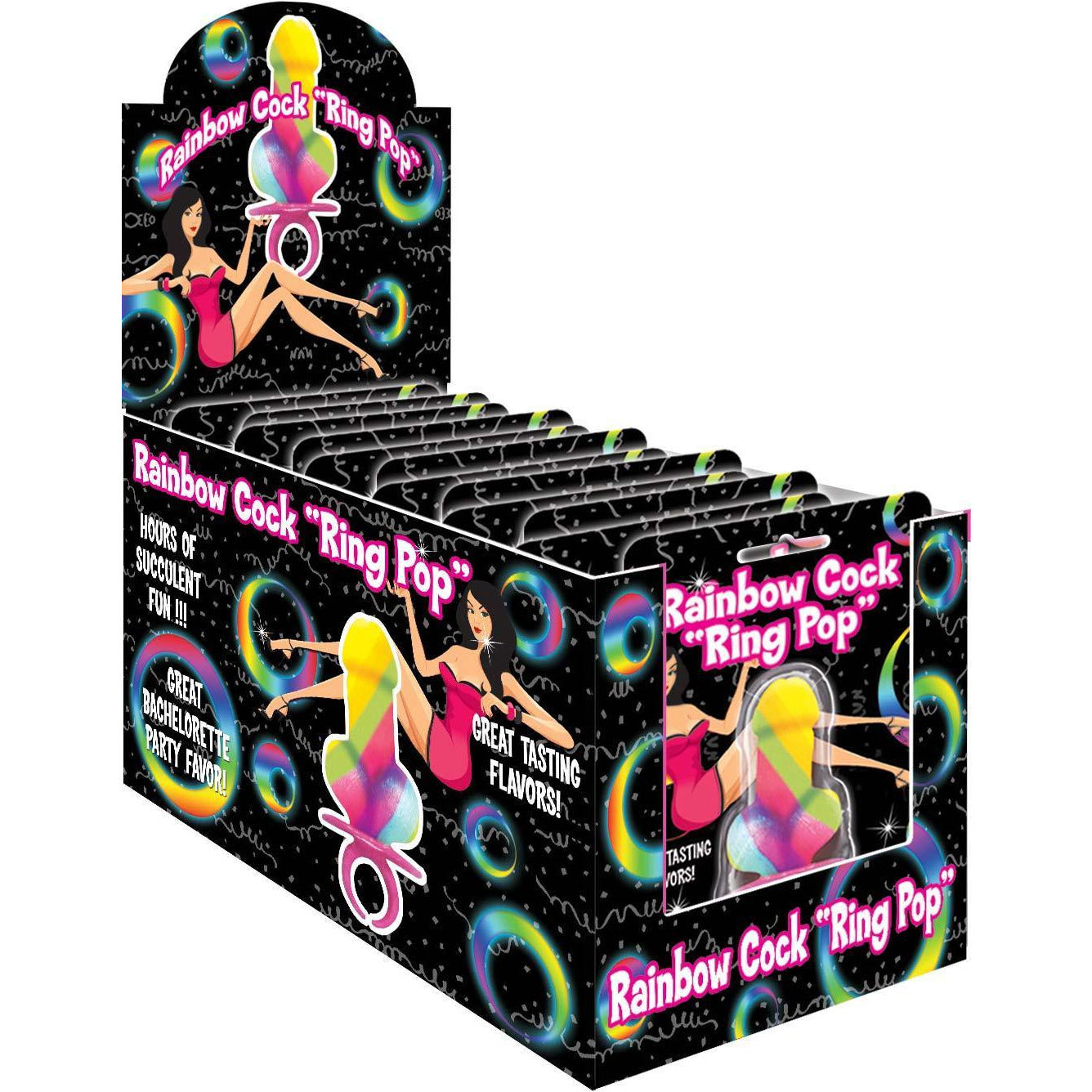 HottProducts Rainbow Cock Ring Pop