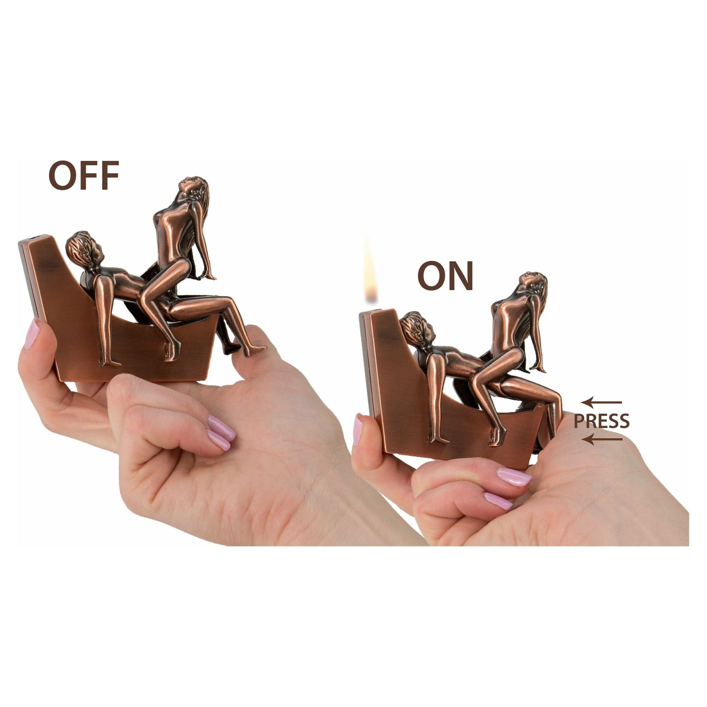 Novelty Cigar Torch Novelty Cigar Torch - Couple on Chaise Lounge (Empty)