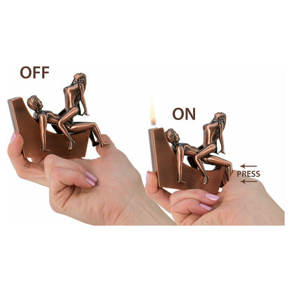 Novelty Cigar Torch Novelty Cigar Torch - Couple on Chaise Lounge (Empty)