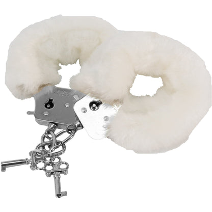 Tender Cuffs Furry Handcuffs - White
