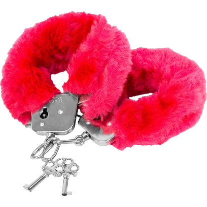Tender Cuffs Furry Handcuffs - Red