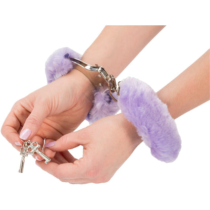 Tender Cuffs Furry Handcuffs - Lavender