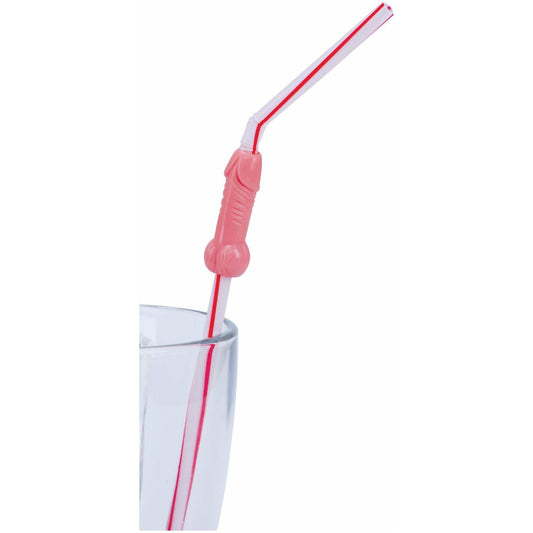 TYTF Bendable Willy Straws- Flesh - 6pk