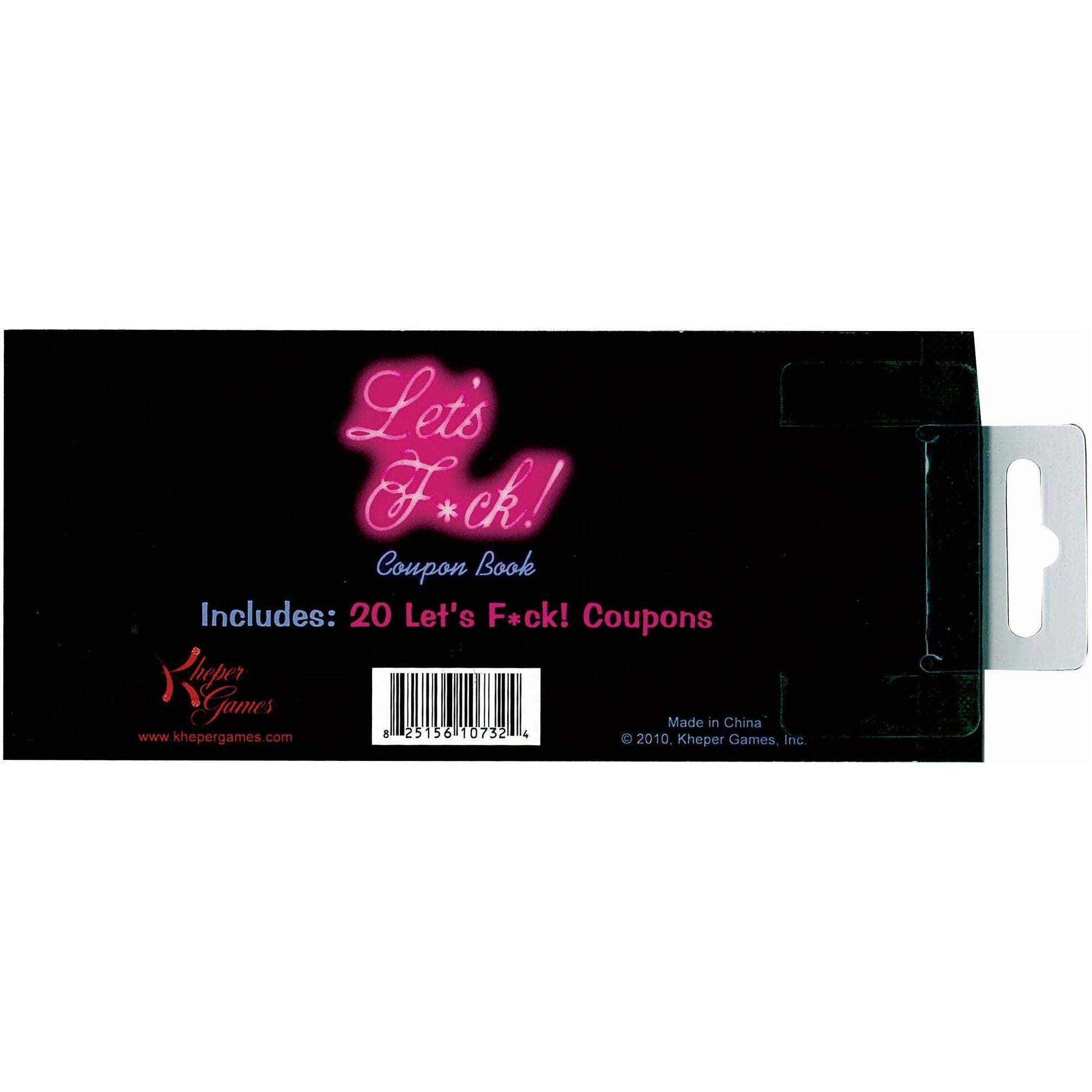 Kheper Games Let's F*ck! - Coupon Book