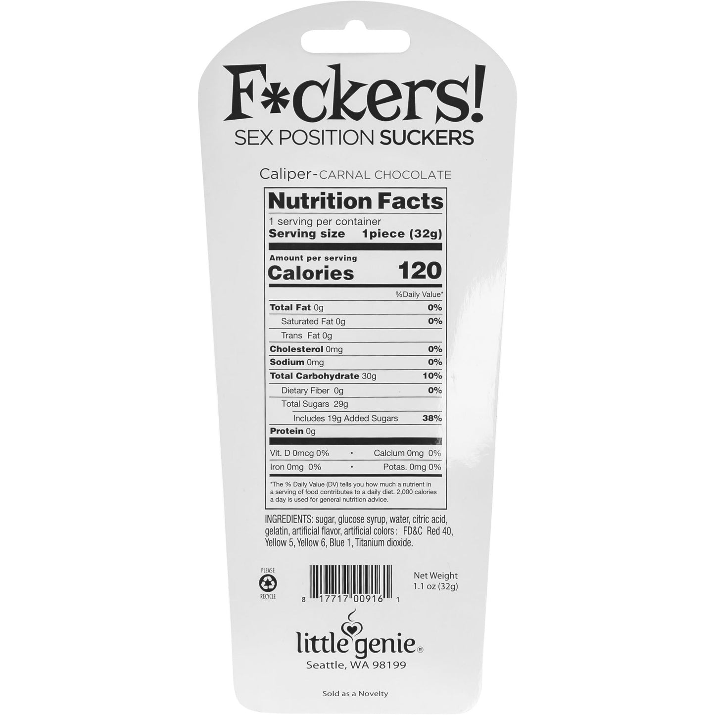 Candyprints Fuckers! Sex Position Sucker Candy - Chocolate