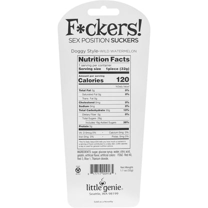 Candyprints Fuckers! Sex Position Sucker Candy - Watermelon