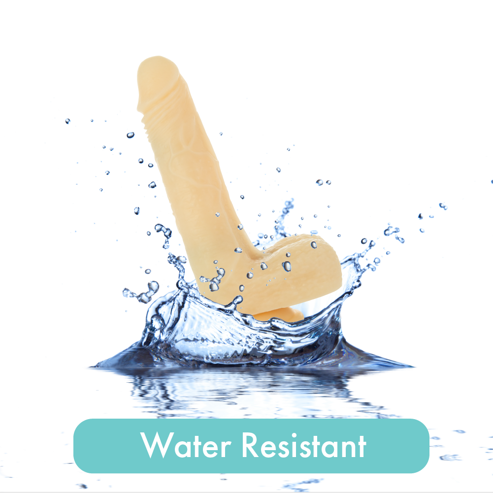 Pure Love®  -  Vibrating and Rotating Dildo with Remote - Beige