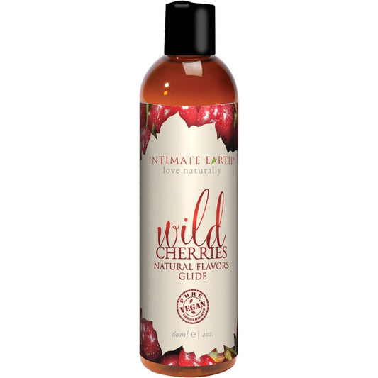 Intimate Earth Natural Flavors Glide - Wild Cherries - 60ml/2oz