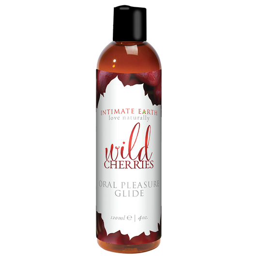 Intimate Earth Natural Flavors Glide - Wild Cherries - 120ml/4oz