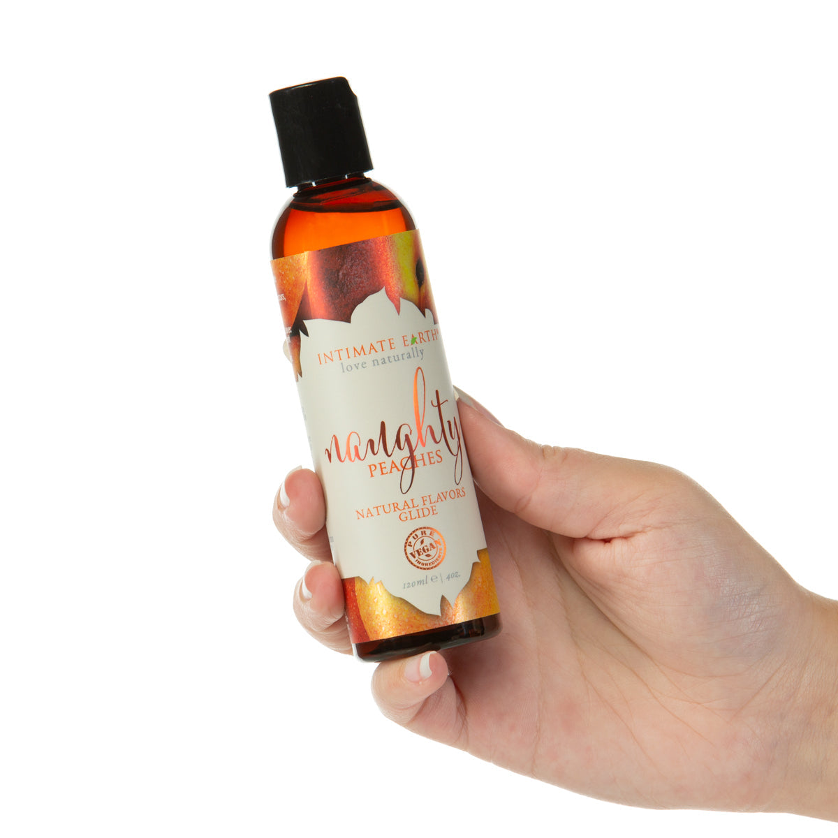 Intimate Earth Natural Flavors Glide - Naughty Nectarines - 120ml/4oz