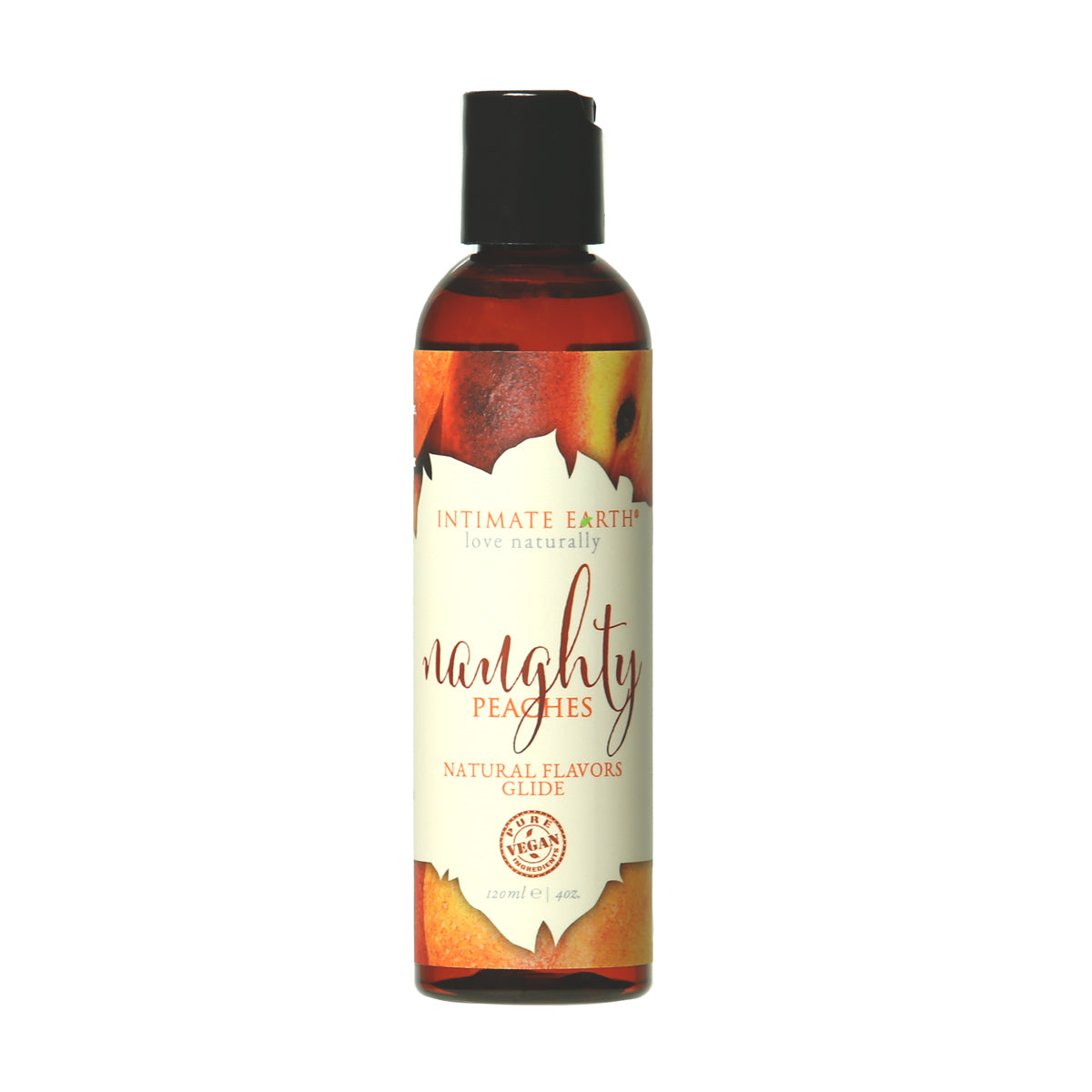 Intimate Earth Natural Flavors Glide - Naughty Nectarines - 120ml/4oz