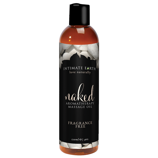 Intimate Earth Aromatherapy Massage Oil - Unscented - 120ml/4oz