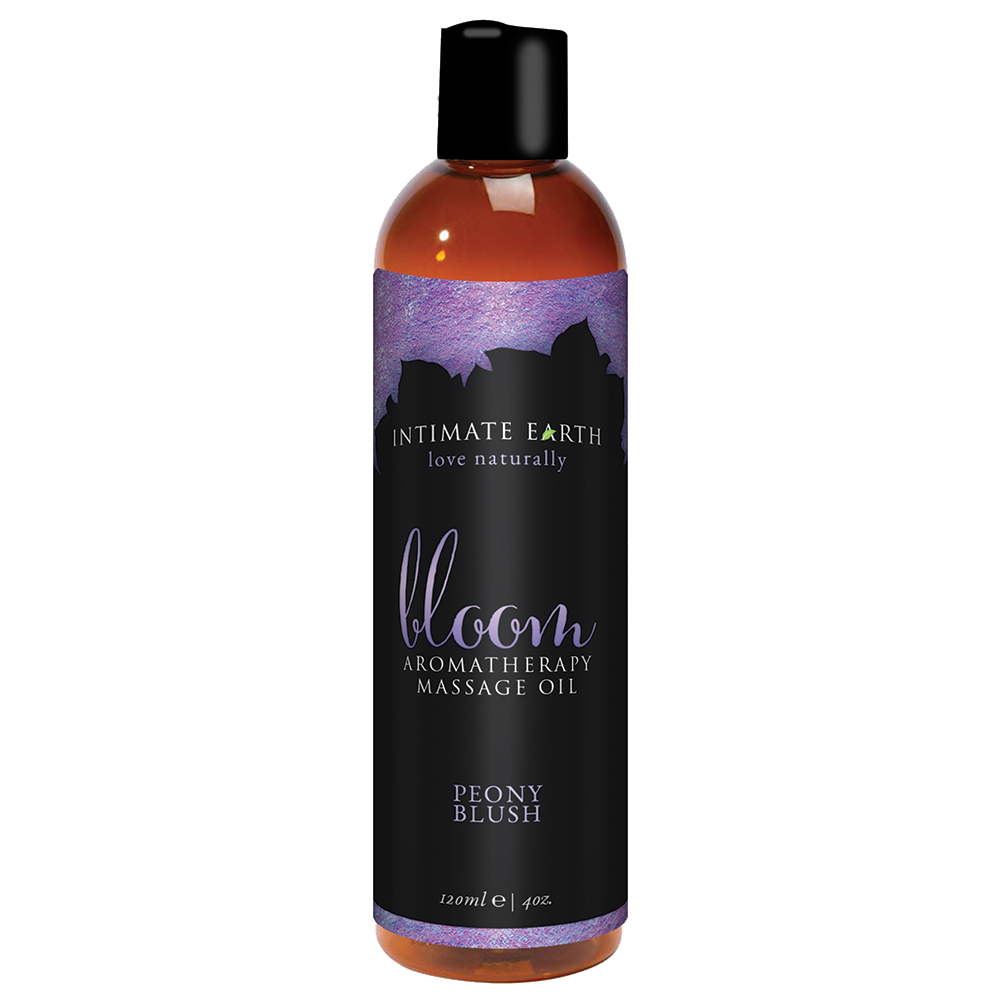Intimate Earth Aromatherapy Massage Oil - Peony Blush - 120ml/4oz