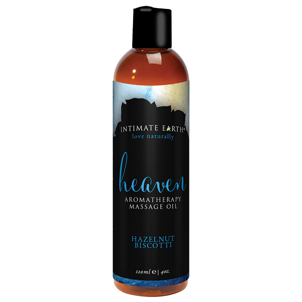 Intimate Earth Aromatherapy Massage Oil - Hazelnut Biscotti - 120ml/4oz