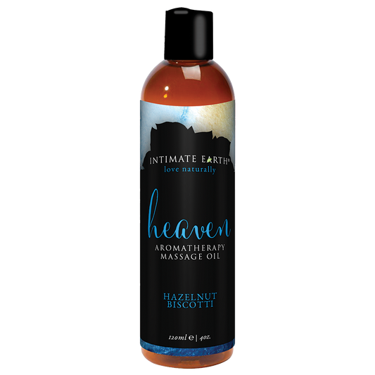 Intimate Earth Aromatherapy Massage Oil - Hazelnut Biscotti - 120ml/4oz