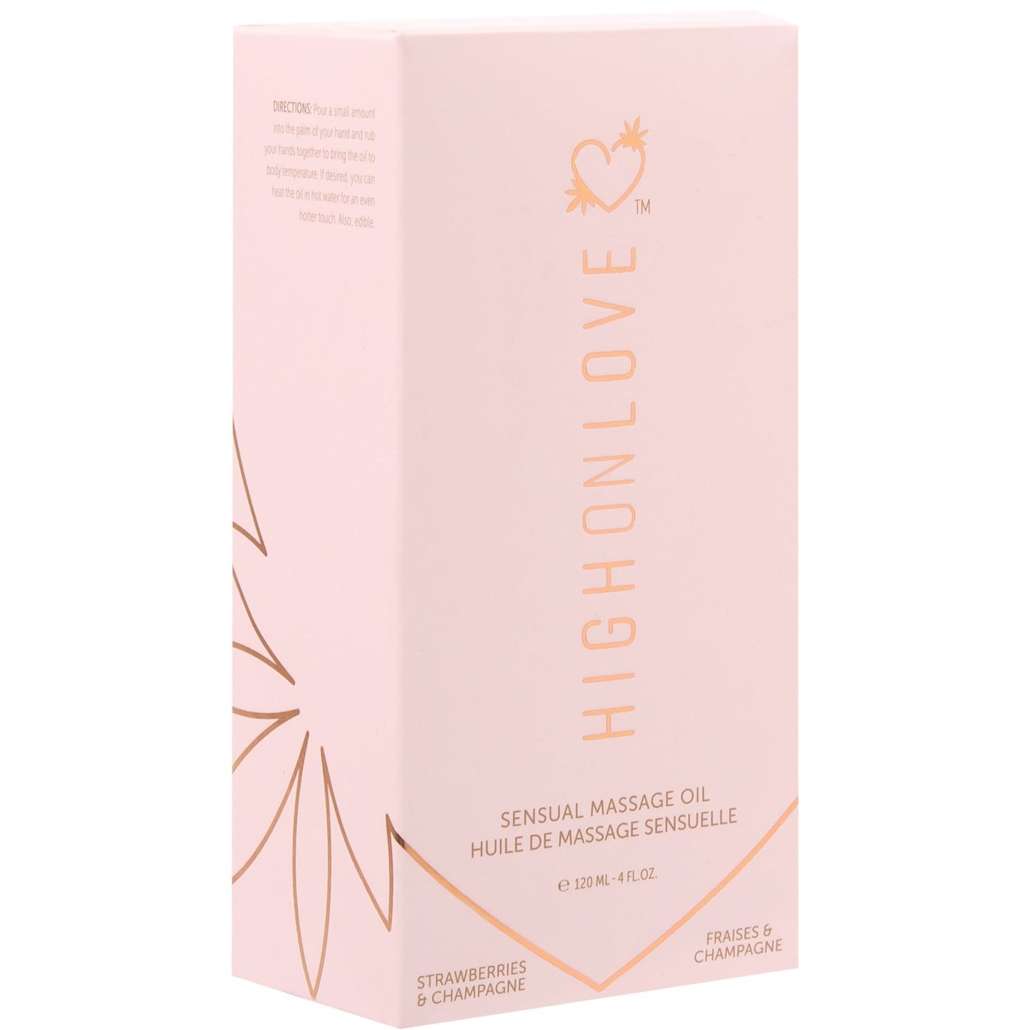 High On Love Sensual Massage Oil - Strawberries & Champagne