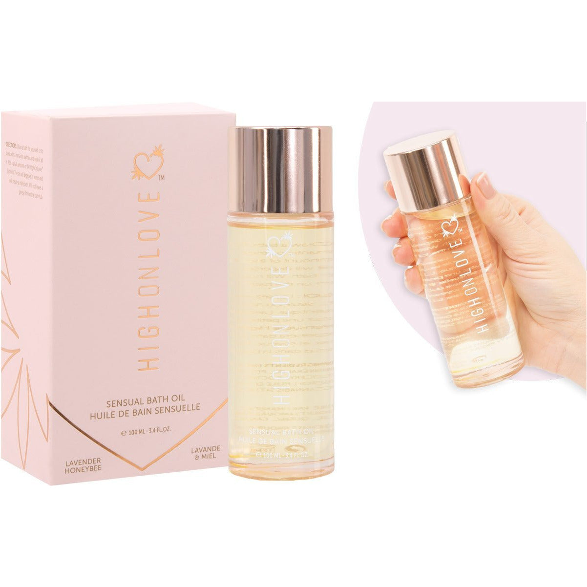 High On Love Sensual Bath Oil - Lavender Honeybee