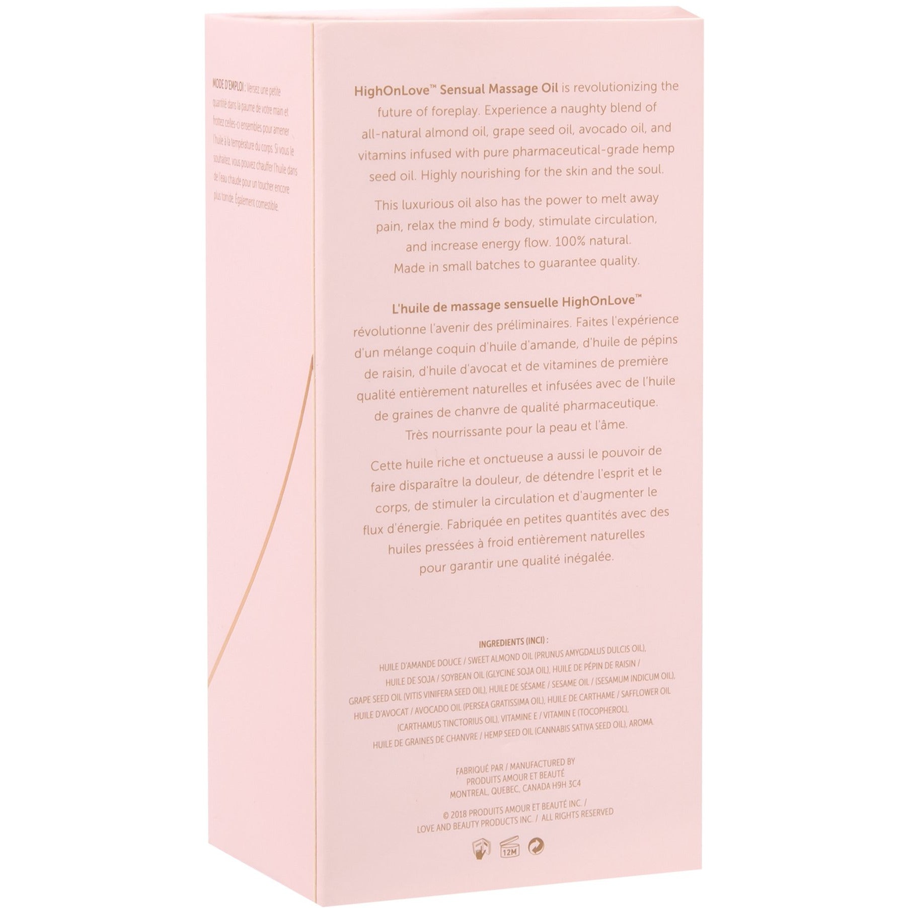 High On Love Sensual Massage Oil - Lychee Martini