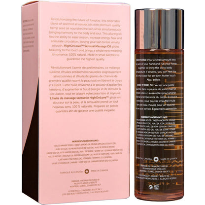 High On Love Sensual Massage Oil - White Chocolate