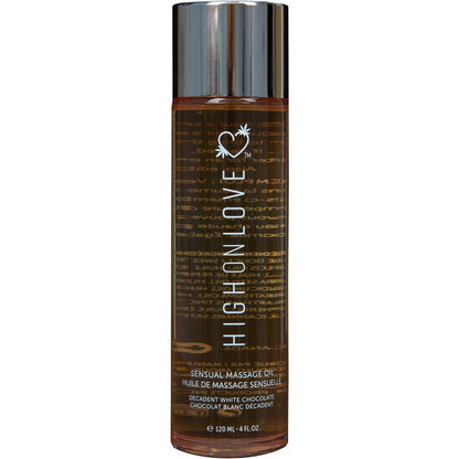 High On Love Sensual Massage Oil - White Chocolate