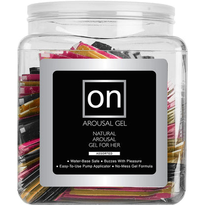 Sensuva ON for Her Arousal Gel Assorted - Foils and Display - 100 pc - 0.13 oz