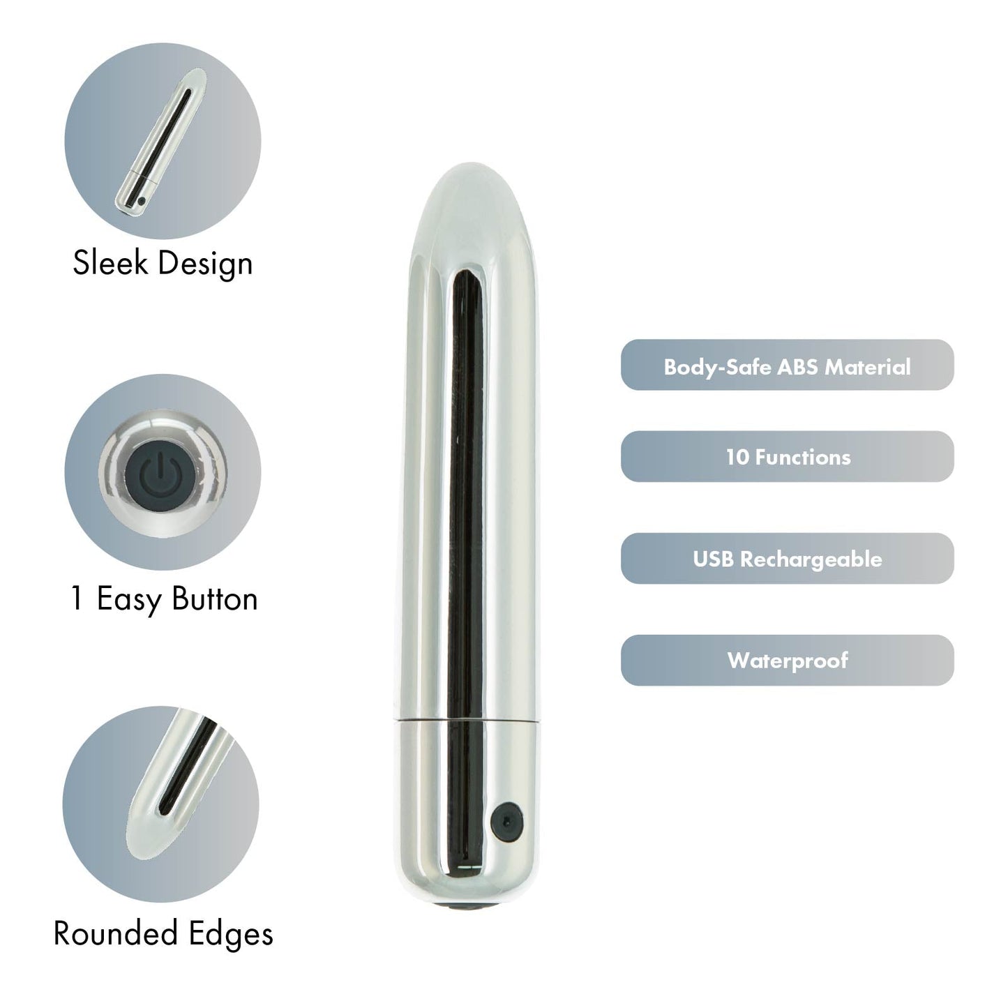 Pure Love® - 4" Platinum Recharge Power Bullet