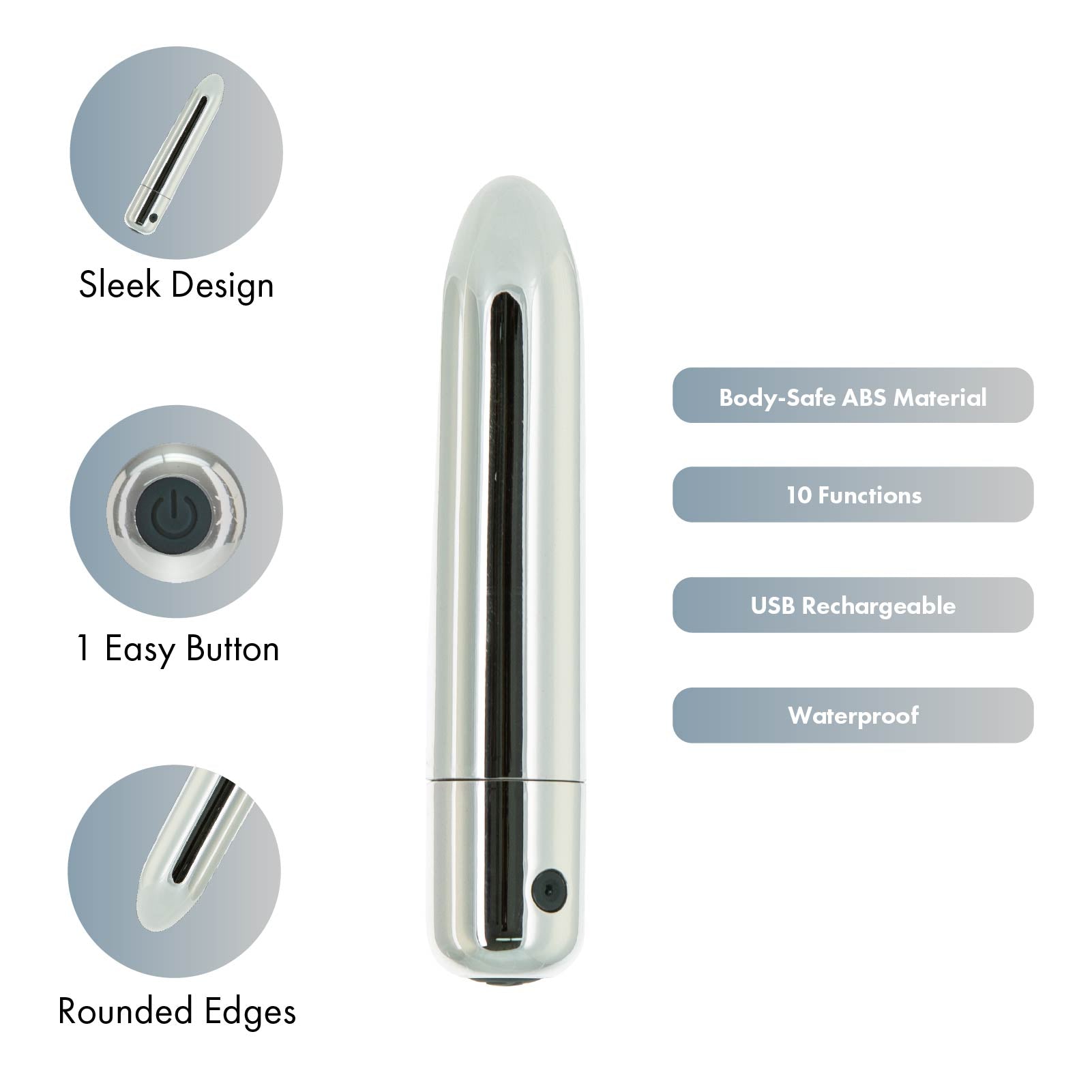 Pure Love® - 4" Platinum Recharge Power Bullet