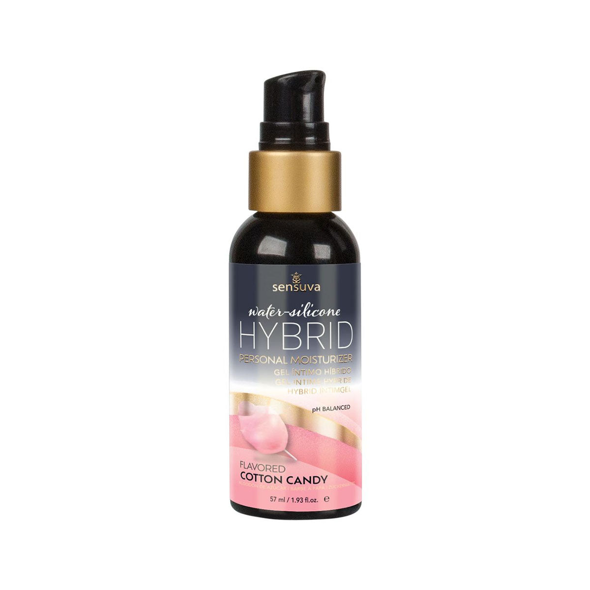 Sensuva Hybrid Formula – Personal Moisturizer - Flavoured - 1.9 oz - Cotton Candy