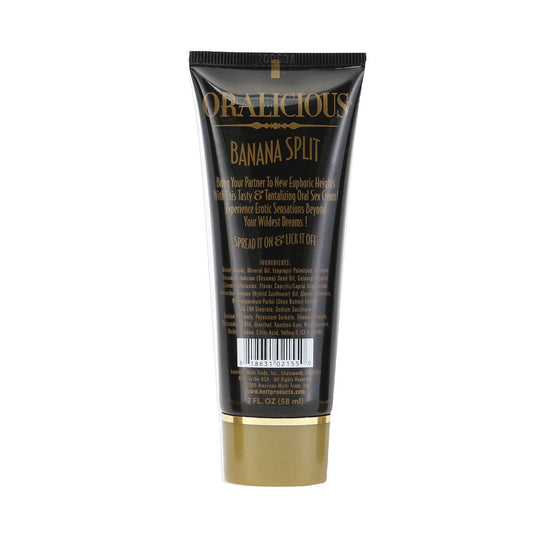 HottProducts Oralicious Oral Sex Cream - Banana Split - 2 fl. oz.