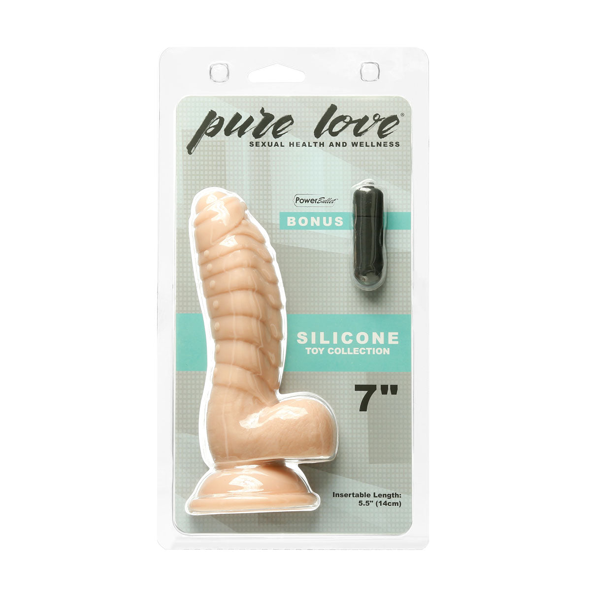 Pure Love® - Ben - 7” Dildo with Balls – Beige