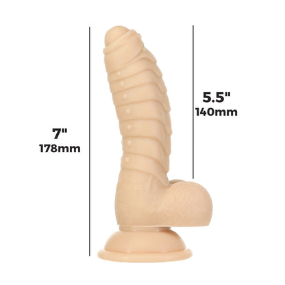 Pure Love® - Ben - 7” Dildo with Balls – Beige