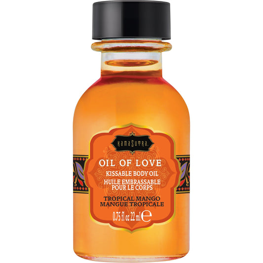 Kama Sutra Oil of Love - Kissable Body Oil - Tropical Mango -  22 ml / 0.75oz