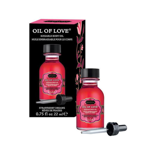 Kama Sutra Oil of Love - Kissable Body Oil - Strawberry Dreams -  22 ml / 0.75oz