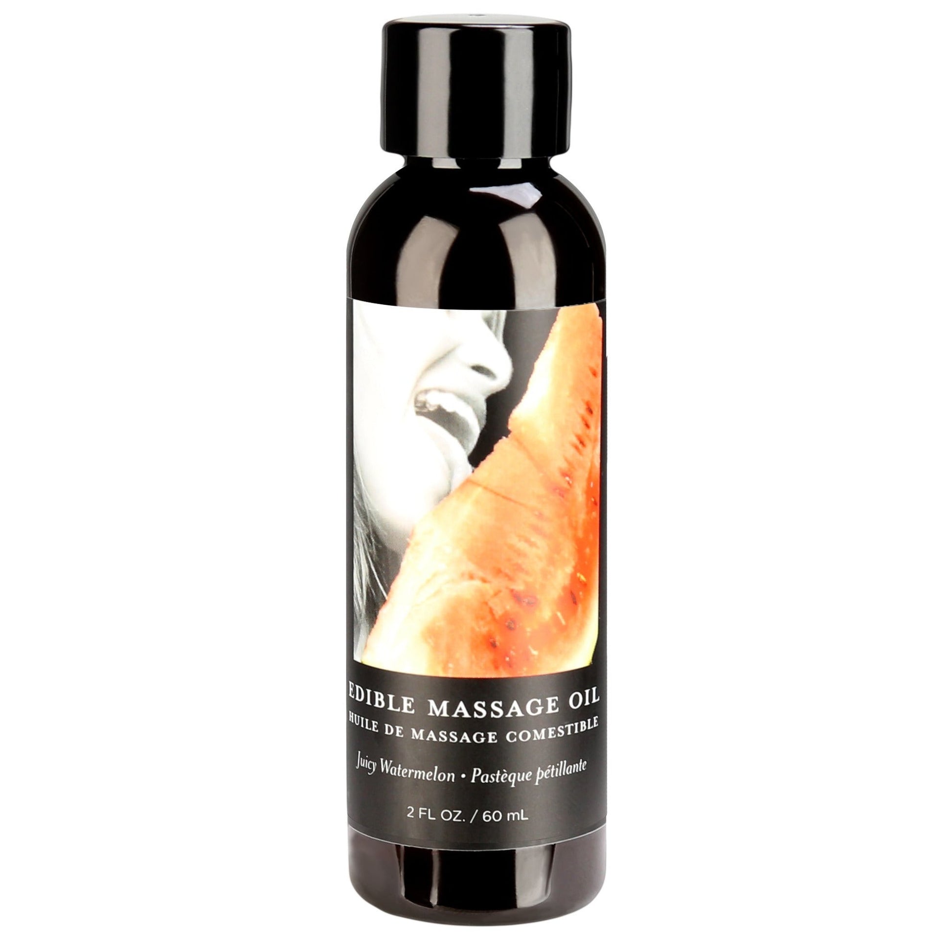 Earthly Body Edible Hemp Seed Massage Oil - Watermelon - 60ml/2oz