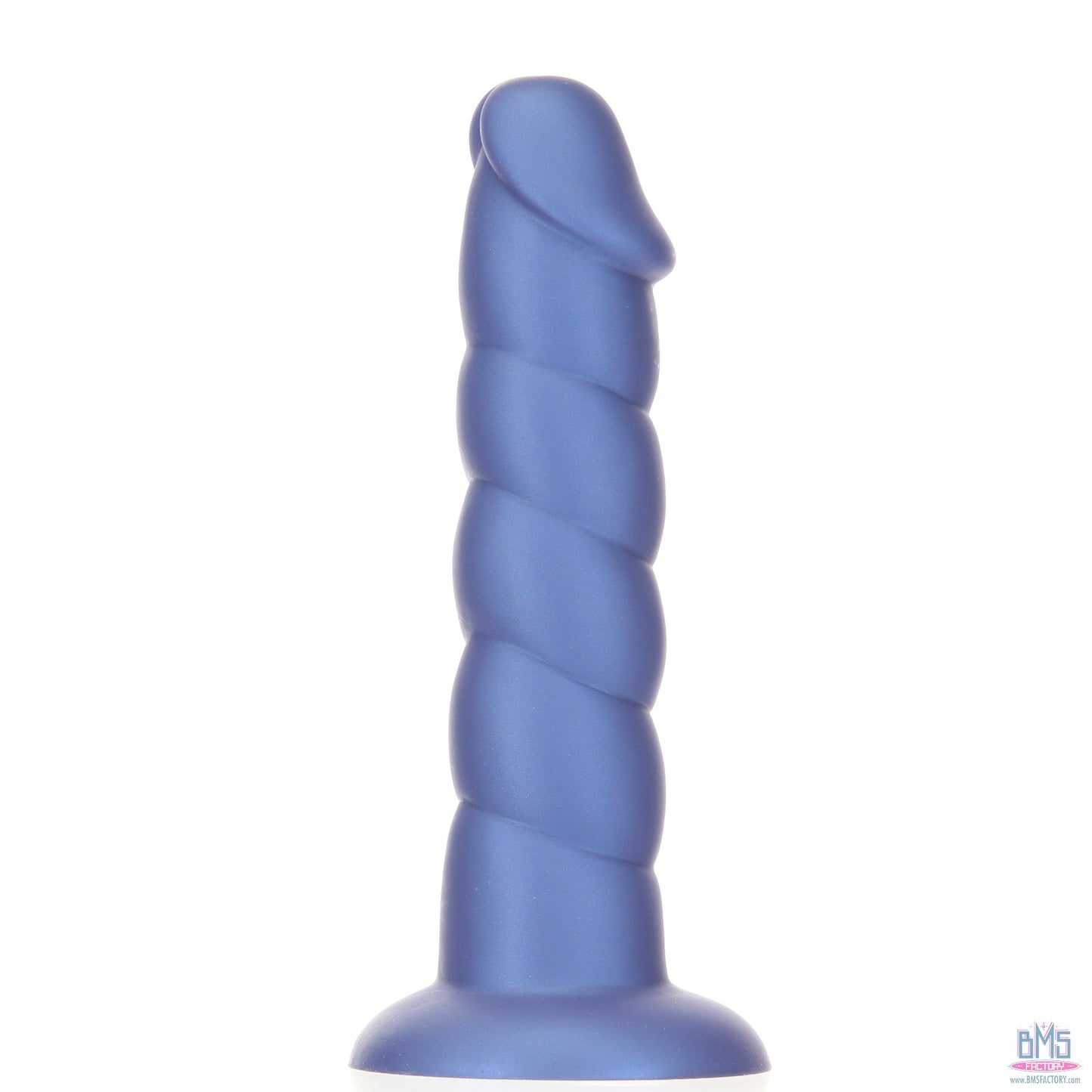 Pure Love® -  8" Twisted Dong - Large - Blue