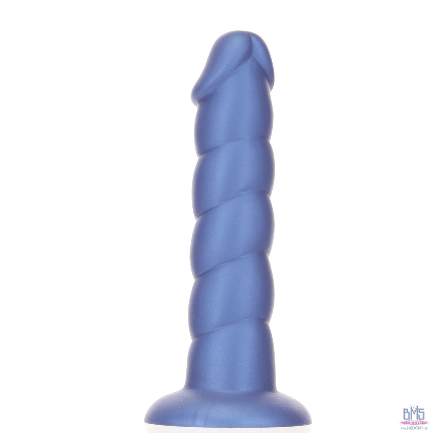 Pure Love® -  8" Twisted Dong - Large - Blue