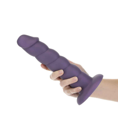 Pure Love 9.5" Twisted Dong - XL - Purple